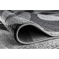 thumbnail image 4 of Tapis Contemporain Moderne Cercles Gris Abstrait 2 x 3, 4 of 5