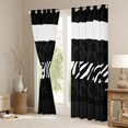 thumbnail image 3 of Feelyou Zebra Cheetah Print Curtains Pack of 2 (52x84 Each), Polkadots Window Curtains, 3 of 6