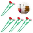 thumbnail image 4 of Zoyueyie 8Pcs Artificial Plush Rose Bendable Stem Rose Flower Rose Bouquet Toy Supple Plush Rose Decor, 4 of 10