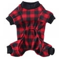 thumbnail image 7 of FNNMNNR Pet Soft Plaids Winter Warm Dog Jumpsuits Comfortable Lovely Pajamas Dog Jumpsuits, 7 of 7