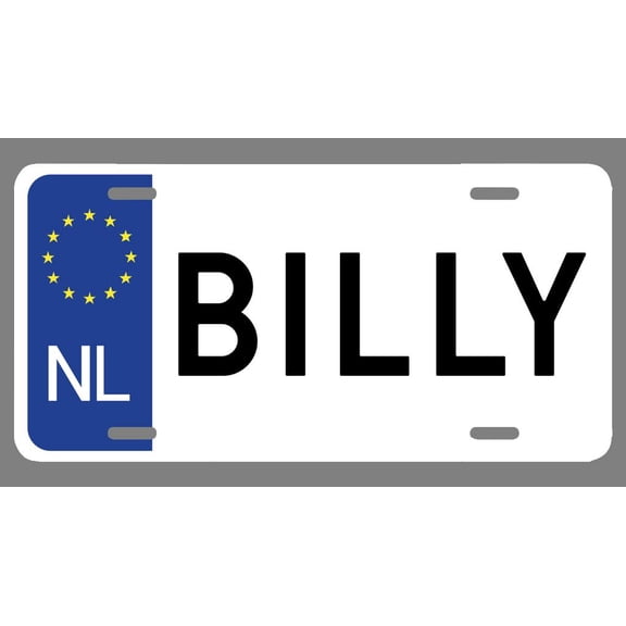 Brandon Name Euro Style License Plate Tag Vanity Novelty Metal | UV Printed Metal | 6-Inches By 12-Inches | Car Truck RV Trailer Wall Shop Man Cave | NP999