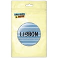 thumbnail image 1 of Lisbon Portugal Stripes Pinback Button Pin Badge, 1 of 2