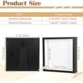thumbnail image 7 of 4 Pack Shadow Box Frames, 8 x 8 Inches Square Artificial Board Shadow Boxes Display Case, Black 3D Picture Frames for Photos, Dried Flowers, Wall Mounted Handicraft Photo Frame, 7 of 7