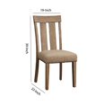 thumbnail image 5 of Benjara BM227701 Chaise d'Appoint en Bois avec Assise Rembourrée - Lot de 2, 5 of 5