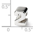 thumbnail image 4 of 925 Sterling Silver Charm For Bracelet Number 2 Bead Alphabet Numeral, 4 of 8