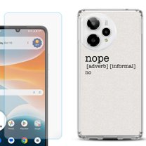 Phone Case for Cricket Icon Pro 2026, with Screen Protector, by OneToughShield - Dictionary/Nope