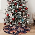 thumbnail image 5 of Sikiie Leopard Print 30-48 inches {designName} Print Christmas Tree Skirt Snowman Xmas Tree Skirt with Edge Christmas Decorations for Holiday Party48", 5 of 7