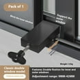 thumbnail image 2 of tredstone Adjustable Window Locks For Sliding Doors Easy To ll Tough On Intruders Sliding Door Child Lock black, 2 of 6