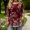 Red, variant on Vivianyn HD Women's Floral Print Tunic Top, 3/4 Sleeve Loose Fit Casual Blouse,Coffee,Size L-XXXXXL