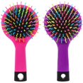 thumbnail image 1 of Pack of 2 Rainbow Volume Brushes Detangling Hair Brushes Hair, 1 of 5