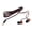 Red, variant on 3.5mm Universal Braided Wired In-ear Earphone Stereo Headphone for Phone Tablet,Silver