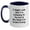 White/Navy, variant on Scuba Diving Funny Gifts from Friends and Family, Inspirational Two Tone Coffee Mug for Scuba Diving Enthusiasts, Black White and Red White Color Options