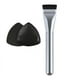 thumbnail image 2 of Set de brocha y borla de polvos triangular - Polvos no comestibles, cabeza plana, portátil - Aplicación de base de maquillaje/corrector, 2 of 8