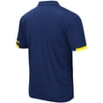 thumbnail image 3 of Men's Colosseum Navy Michigan Wolverines Santry Lightweight Polo, 3 of 3