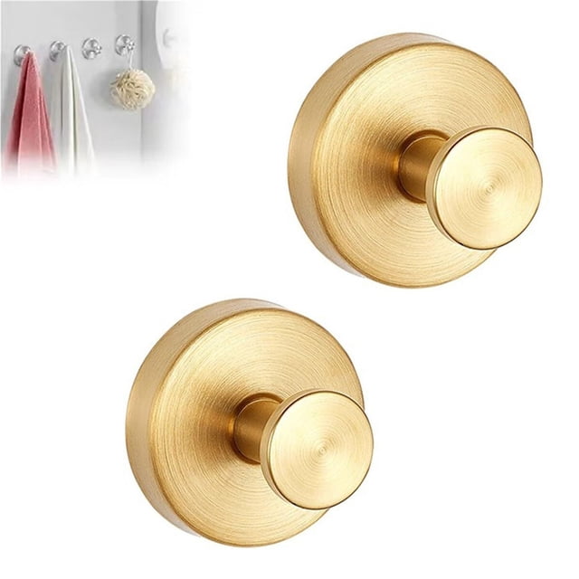Ganchos de ventosa for pared de Ducha, ganchos de toalla de acero inoxidable, 2 uds.