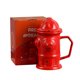 thumbnail image 2 of Taza de cerámica con hidrante de incendios de 350 ml de capacidad, color rojo, para bombero, 2 of 2