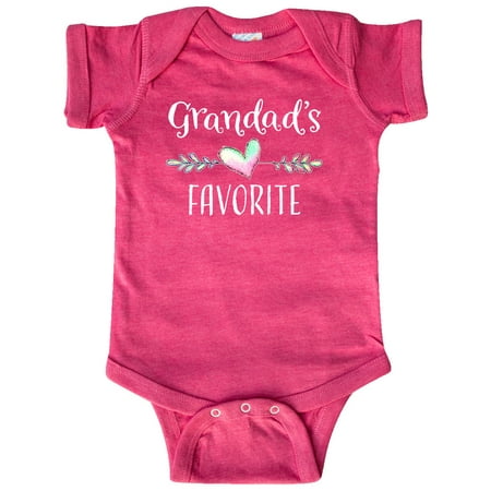 

Inktastic Grandads Favorite- Heart Grandchild Gift Baby Boy or Baby Girl Bodysuit