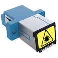 thumbnail image 4 of CableRack LC to LC Singlemode Duplex Shuttered Fiber Coupler Blue (6 Pack), 4 of 4