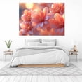 thumbnail image 3 of Mudket Soft Peach Flower with Gold Glitter Canvas Wall Art, Floral Wall Decor, Framed Ready to Hang Artwork for Living Room Bedroom Bathroom - 12"L x 8"W, 3 of 10