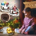 thumbnail image 1 of SSZMDLB under $5 2Pcs Christmas Music Box, Rotating Christmas Music Box, Resin Decorations with Concert Movement, Holiday Gift Home Decor, 360 Degree Rotation with Magnetic Train, 1 of 9