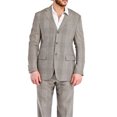 thumbnail image 1 of Polo by Ralph Lauren 2-Piece Glenn Plaid Wool Blend Suit in Taupe, 1 of 5