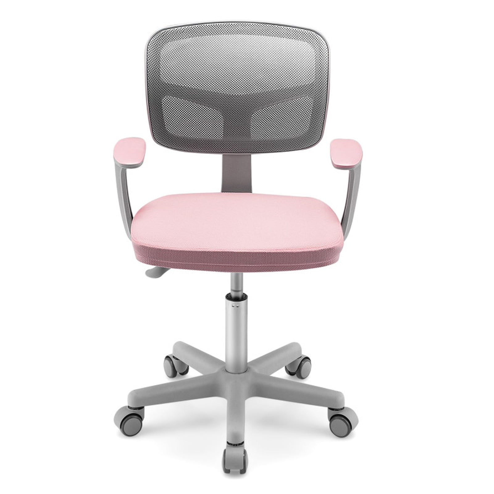 Furnibear Kids Chair Adjustable Desk Chair with Auto Brake Casters for Kids, Pink