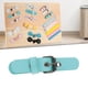 thumbnail image 5 of Juguetes Montessori, Botón de Abrigo, Tablero de Actividades de Habilidades Básicas para Niños, Niños, Niñas, Niños Pequeños, Regalo de Cumpleaños , cinturon azul, 5 of 7