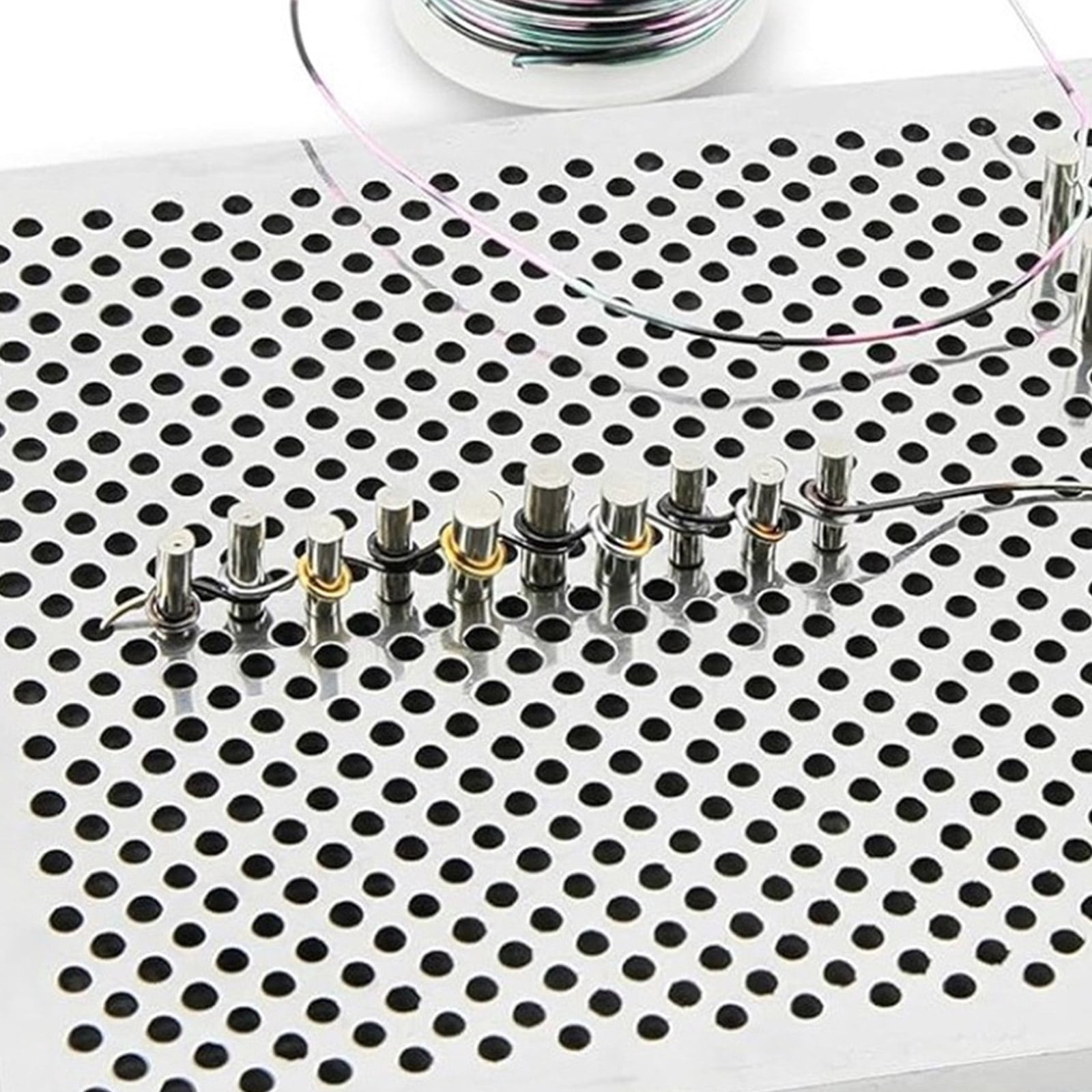 Wire Wrapping Set for Jewelry Making Aluminum Wire Jig Wire Looping Tool Kit Wires Bending Board for Projects