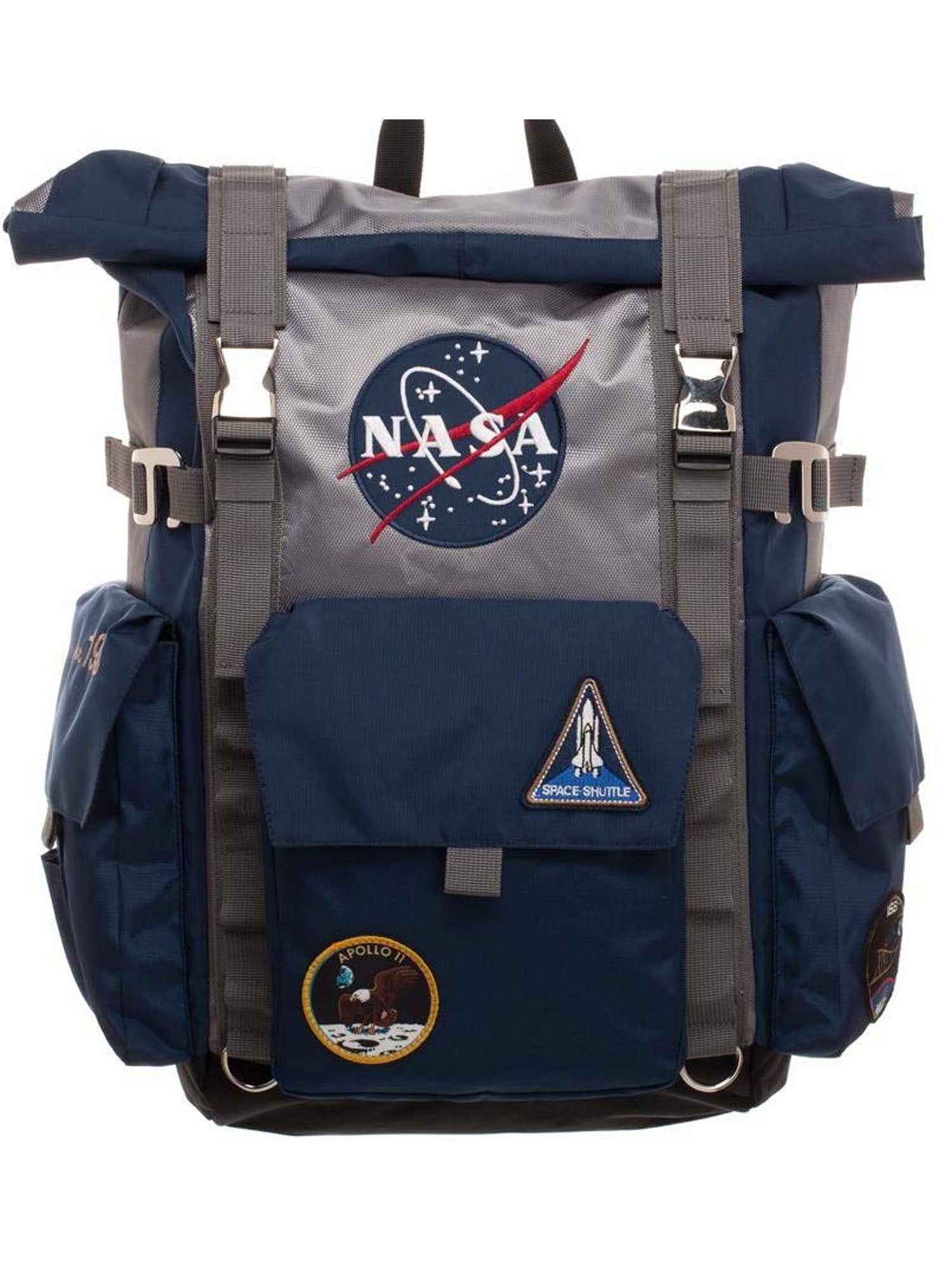 NASA Backpack Roll Top Built Up Laptop Bag