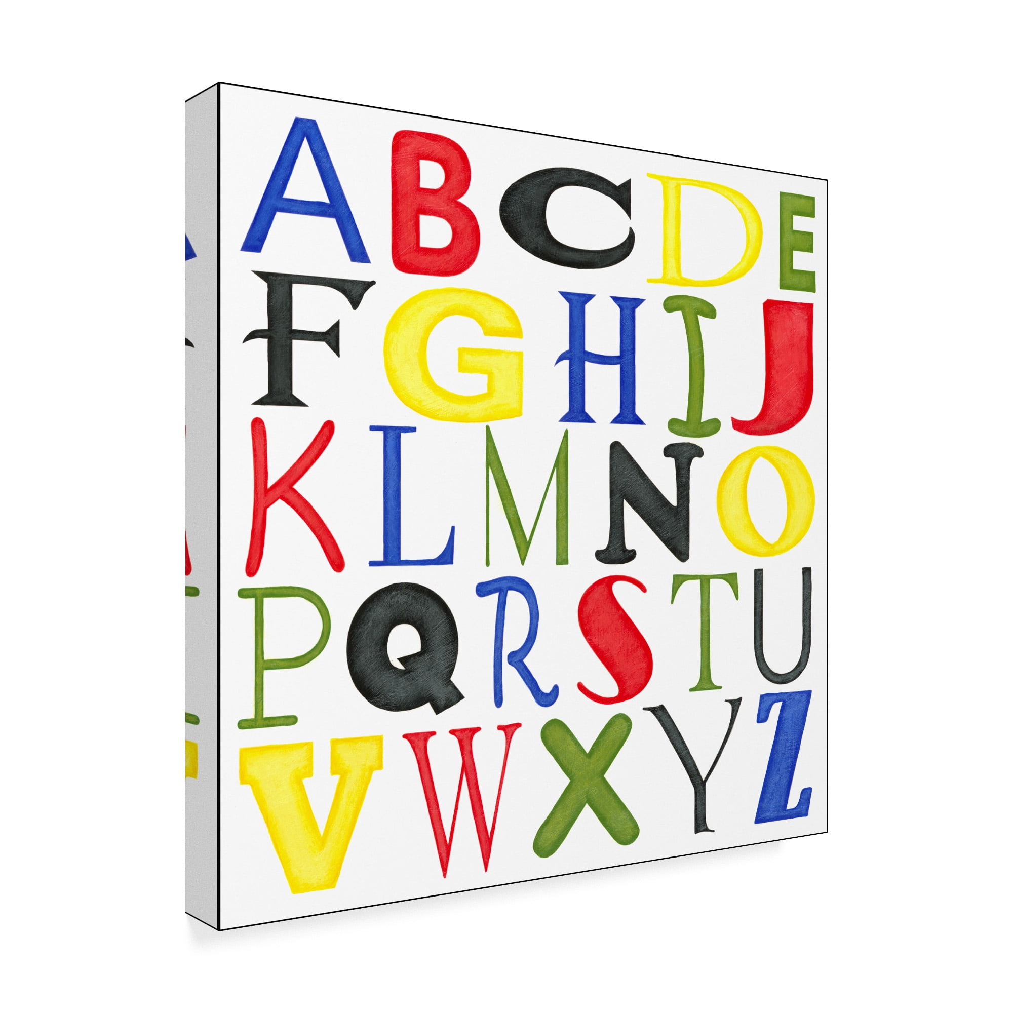 Trademark Fine Art 'Kids Room Letters' Canvas Art by Megan Meagher