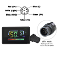 thumbnail image 4 of H6C-2 E-Bike Meter LCD Display Electric Scooter Speedometer Dashboard UART for Mountain Electric Bike 6PIN,1 * LCD Display Meter,Black, 4 of 7
