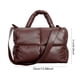thumbnail image 2 of Bolso acolchado para mujer gran capacidad color sólido ligero bolso de viaje diario para mujer, 2 of 9