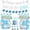 Blue, variant on Winter Onederland 1st Birthday Decorations, Snow Much Fun To Be One Banner & Cake Topper, Silver Blue Snowflake Balloons Garland Decor for Winter Wonderland First Birthday Party Supplies