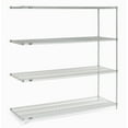 thumbnail image 3 of Nexel 796280 Poly-Z-Brite Wire Shelving Add-On, Clear - 54 x 14 x 74 in., 3 of 4