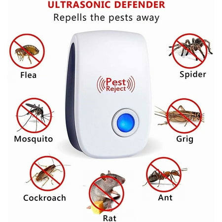 Ultrasonic Pest Repeller, New Pest Control,Electronic Plug in Repellent Indoor for Flea, Insects, Mosquitoes, Mice, Spiders, Ants, Rats, Roaches, Bugs, Non-Toxic, Humans & Pets Safe-1 (Best Rat Repeller Uk)