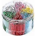 thumbnail image 1 of Colored Paper Clips, 300 Mixed Color Paper Clips with Plastic Box, 50mm Paper Clips, Colored Paper Clips, 6 Colors, 1 of 5