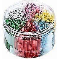 Colored Paper Clips, 300 Mixed Color Paper Clips with Plastic Box, 50mm Paper Clips, Colored Paper Clips, 6 Colors