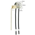 thumbnail image 3 of Uxcell Pull Chain Switch On-Off ZE-109 for Ceiling Fan Lamp Light Clear Golden 3 Pack, 3 of 6