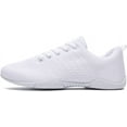 thumbnail image 2 of Cheer Shoes Girls White Dance Shoes Youth Cheerleading Sports Training Athletic Comfortable Shoes Flats Girl, 2 of 6