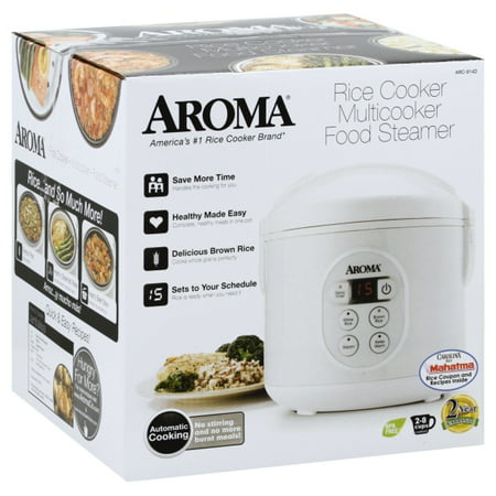 Aroma ARC-914D 4-Cup Cool-Touch Rice Cooker, White - Walmart.com