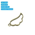 thumbnail image 4 of Uxcell Wing Shaped Alloy Open Back Bezel Pendants DIY Hollow Resin Frame, Bronze 10 Pack, 4 of 5