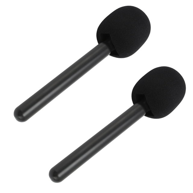 Adaptador De Micrófono, Soporte De Micrófono Inalámbrico Liviano, 2 Piezas, Estructura ABS De Mano De Ajuste Perfecto Negro Con Espumas Para Parabrisas Para Organizar Eventos