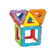 Magformers Basic Rainbow Set Multicolor Magnetic Tiles 14 Pieces
