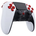 thumbnail image 4 of eXtremeRate Replacement Full Set Buttons Compatible with ps5 Edge Controller, Chrome Red D-pad Share Options Home Face Buttons R1 L1 R2 L2 Triggers Compatible with ps5 Edge Controller, 4 of 9