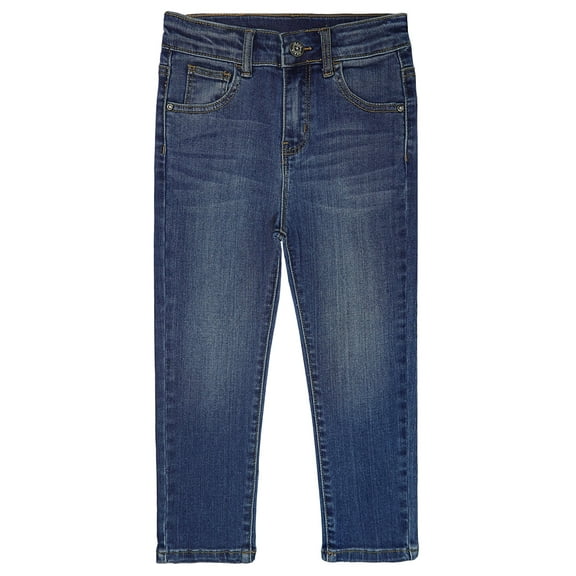 KIDSCOOL SPACE Big Boys Jeans,Elastic Band Inside Slim Fit Denim Pants,Blue,9-10 Years
