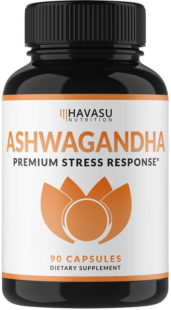 Havasu Nutrition Premium Ashwagandha 1000mg - Natural & Healthy Stress Support & Mood Enhancer Support - Artichoke For Enhanced Benefits - Energy Support, 90 Count