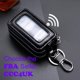 thumbnail image 3 of Funda para llaves de coche de piel con doble cremallera para proteger las llaves Llavero negro con ventana transparente para las llaves del coche a distancia, 3 of 5