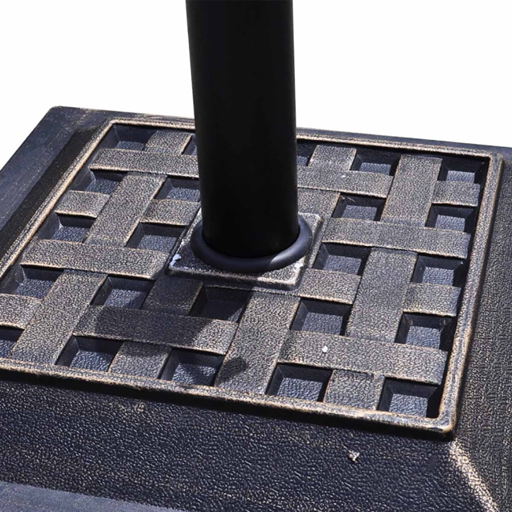 Aimee Lii 17.5 Inch Heavy Duty Square Umbrella Base Stand of 30 lbs for Outdoor, Patio Umbrella Stand