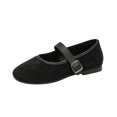 thumbnail image 3 of YOUYEDIAN Mary Jane Shoes Women Fall Versatile Round Toe Comfortable Slip On Flats Fashion Soft Casual Dress Shoes, 3 of 5