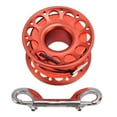 thumbnail image 2 of Fishing Line Reel, 30m / 98.43ft Aluminum  Diving Reel Aviation Multi Purpose Finger Spool With Double Ended Hooks, 2 of 7
